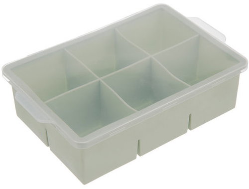 ORION Ice mould with lid 6 greenish TPE + PP - Ice Cube Tray - Main image