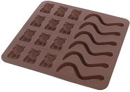 ORION Silicone Form Teddy Bears and Earthworms BROWN - Mould
