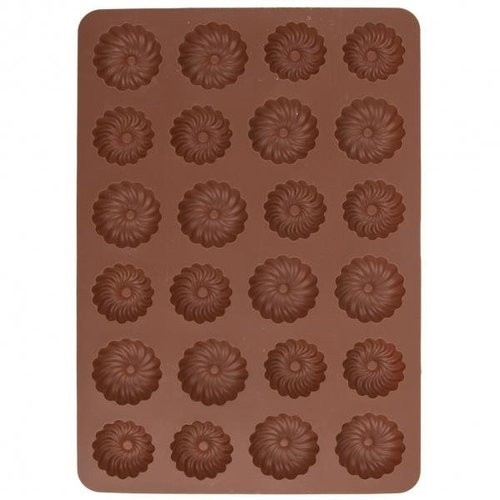 Orion Silicone Wreath Mould 24 Small Brown - Baking Mould - Main image