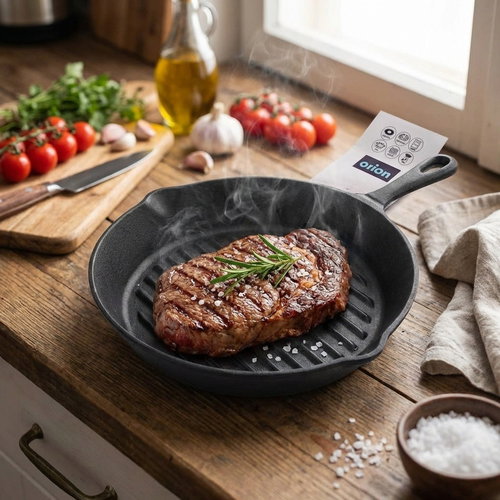 ORION Cast Iron Grill Pan, 24cm - Pan - Main image