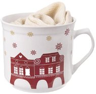 Ceramic Mug WINTER CITY 0.5l + GOLD Socks - Mug