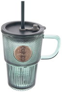 ORION VERDE Hrnek s víčkem a brčkem 0,46 l sklo/UH  - Mug