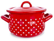 DOT Enamel Pot 16cm with Lid - Pot