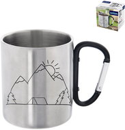 ORION Mug 0,35 l mountain double wall + carabiner, stainless steel - Mug