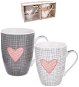 PINK HEART Mug Porcelain 0.35l, 2 pcs - Mug