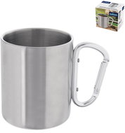 ORION Mug 0,35 l double wall + carabiner, stainless steel - Mug