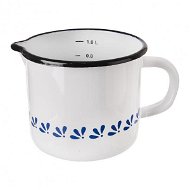 Orion Enamel Mug Blue-White 12cm Spout - Mug