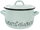 Enamel Pot Green Meadow 20cm with Lid