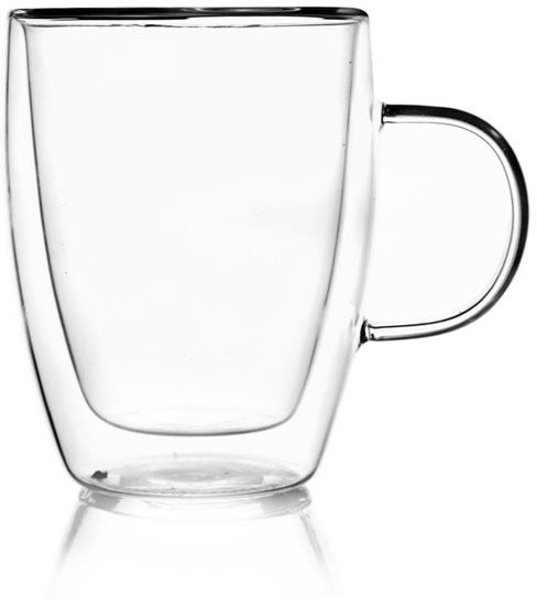 Duplafalú üveg bögre 0,3 l