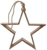 ORION Hvězda dřevo MANGO - Vánoční dekorace
