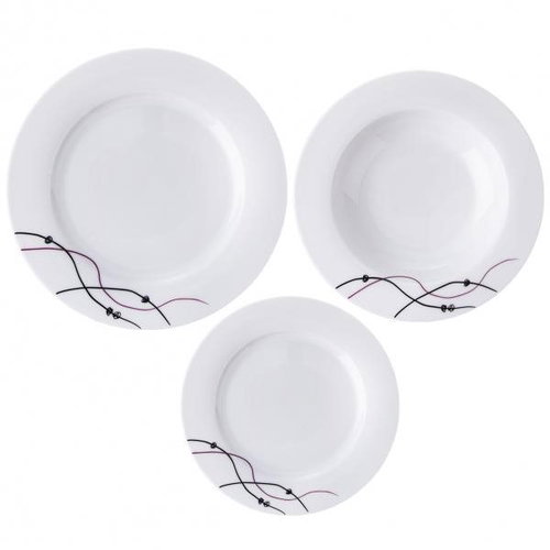 Orion Dining Set 18 pcs Round Waves - Dish Set - Main image