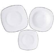Orion Dining Set 18 pcs Square Dots - Dish Set