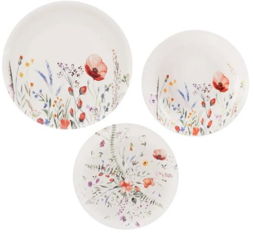 ORION Rundes 18-teiliges MÁK-Geschirrset, Porzellan - Tafelservice - Hauptbild