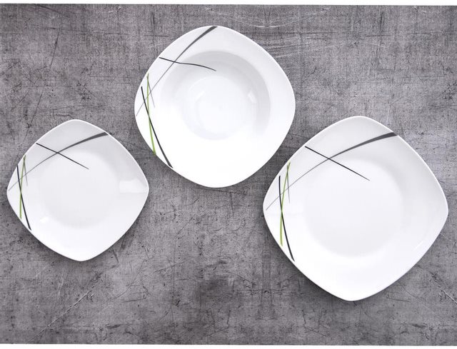 GREEN porcelán, 18 db