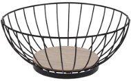 Fruit Basket Metal/Wooden, diameter of 28cm - Basket
