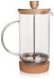 Üveg/rozsdamentes acél/bambusz kávéskanna CORK 0,4 l - Dugattyús kávéfőző