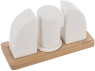 ORION WHITELINE Seasoning set porcelain/bamboo - Spice Container Set