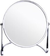 ORION DUO Mirror, Chrome, 17cm Diameter, Stand - Makeup Mirror