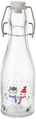 ORION Bottle clip closure SNĚHULÁK 0,16 l glass/metal - Liquor Bottle - Main image