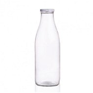 Orion Milk Bottle Glass + Candle 1l Clear - Liquor Bottle
