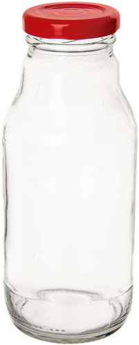 ORION Bottle with lid 0,33 l 8 pcs glass/metal - Liquor Bottle - Main image