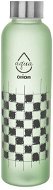 Orion Bottle glass/stainless lid 0,6 l Chessboard - Drinking Bottle
