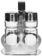 Seasoning Set, Glass/Stainless-steel - Condiments Tray