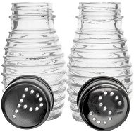 Salt and Pepper Set, Glass/Stainless-steel - Condiments Tray
