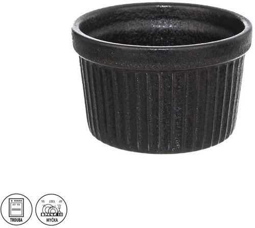 Baking Serving Dish, 9 x 5.5cm, BLACK - Small Bowl - Main image