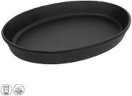 Baking and Serving Dish, Oval 37.5x25.5x5.5cm BLACK - Baking Pan
