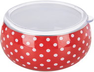 Orion Enamel bowl TEČKA Rim + lid diameter 15,5 cm - Small Bowl