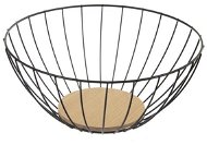 Orion Košík na ovocie kov / drevo RADKA priemer 28 cm - Košík na pečivo