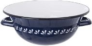 ORION Enamel Bowl diam. 26cm Blue-White - Kneading Bowl