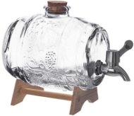Orion Keg Glass + Tap + Wood Stand 1l - Drinks Dispenser