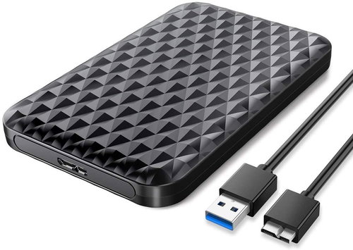 Orico 2.5" HDD/SSD Box Diamond Black - Hard Drive Enclosure - Main image