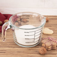 ORION Measuring spoon printed 1 l low borosil. glass - Measuring Cup
