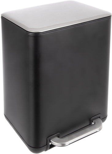 ORION Waste bin with pedal Exclusive BLACK 20 l stainless steel/UH - Rubbish Bin - Main image