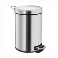 Stainless steel/UH Waste Bin with Pedal 5l - Rubbish Bin