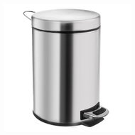 Stainless steel/UH Waste Bin with Pedal, 12l - Rubbish Bin