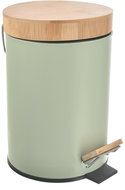 ORION Basket with pedal + lid GREENISH 3 l - Rubbish Bin