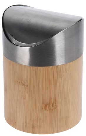 Mlleimer aus Bambus / Edelstahl - 1,5 Liter - Mlleimer | Alza.de