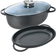 ORION AL AROMA Roasting Pan, 3 Parts, with Glass Lid - Roasting Pan