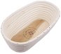 HOME MADE Oat Rattan Oval 26x13x9cm - Kneading Bowl