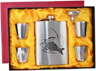 ORION Set of Hip Flask and 4 Tumblers, Fisherman - Thermos
