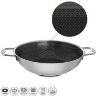 ORION COOKCELL WOK Pfanne mit 3-lagiger Antihaftbeschichtung - O 28cm - Wok