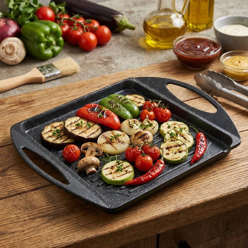 Orion Grillteller GRANDE - 34 cm x 26,5 cm - Grillplatte - Hauptbild