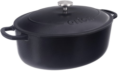 ORION Baking dish with lid 42 × 27 × 18 cm cast iron SMALT - Roasting Pan - Main image