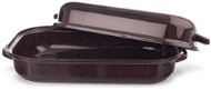 ORION BELIS Auflaufform mit Deckel aus Emaille - braun - 27,5 cm x 18,5 cm - Bräter