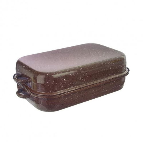 Orion Pekáč smalt BROWN 31,5x18,5x11,5 cm víko  - Pekáč - Hlavní obrázek