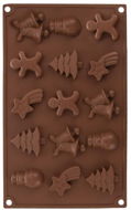 Silicone Baking Mould CHRISTMAS 15 Brown - Baking Mould